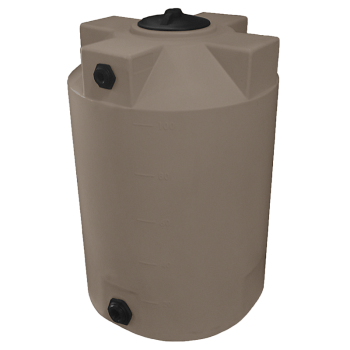 Bushman Vertical Water Storage Tank - 100 Gallon (Mocha Brown) 1