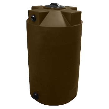 Bushman Vertical Water Storage Tank - 125 Gallon (Dark Brown) 1