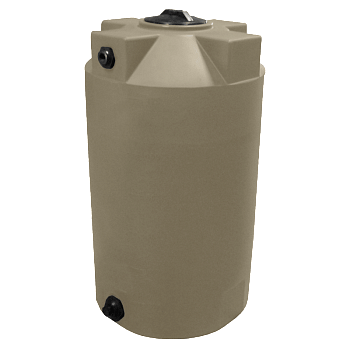 Bushman Vertical Water Storage Tank - 125 Gallon (Mocha Brown) 1