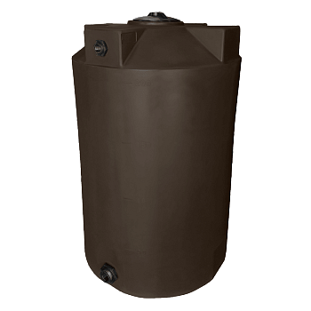 Bushman Vertical Water Storage Tank - 200 Gallon (Dark Brown) 1