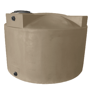 Bushman Vertical Water Storage Tank - 1500 Gallon (Mocha Brown) 1