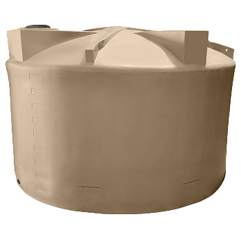 Bushman Vertical Water Storage Tank (Short) - 5000 Gallon (Mocha Brown) 1