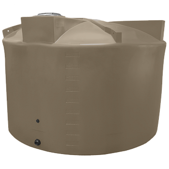 Bushman Rain Harvesting Storage Tank (Short) - 5000 Gallon (Mocha Brown) 1
