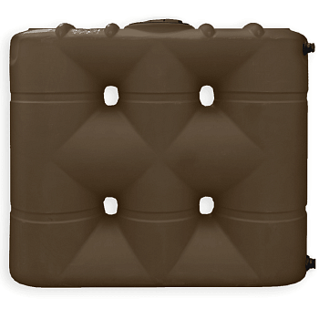 Bushman Slimline Water Tank - 530 Gallon (Dark Brown) 1