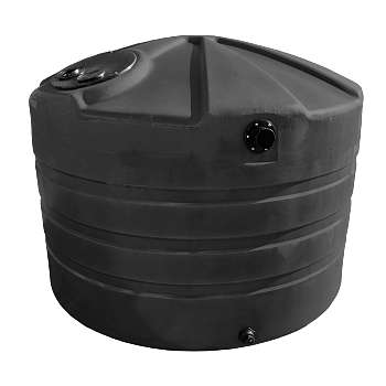 Bushman Rainwater Tank - 730 Gallon (Black) 1