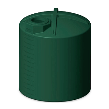 Bushman Vertical Water Storage Tank - 3000 Gallon (Dark Green) 1