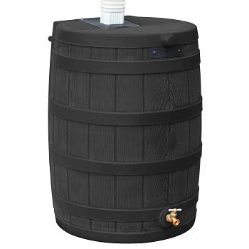 Bushman Rain Wizard Rain Barrel - 40 Gallon (Black) 1