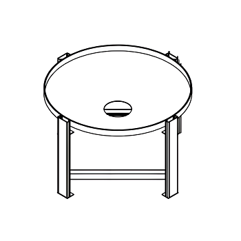 Chemtainer Cone Bottom Tank Stand (For 100 Gallon Tank) 1