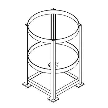 Chemtainer Cone Bottom Tank Stand (For 200 Gallon Tank) 1