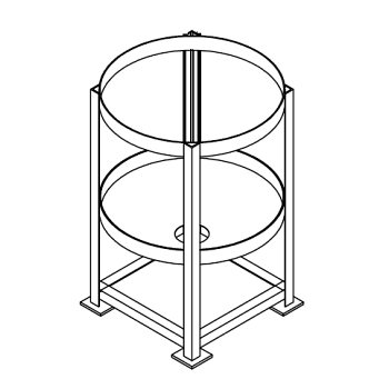 Chemtainer Cone Bottom Tank Stand (For 200 Gallon Tank) 1