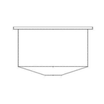 Chemtainer Open Top Cone Bottom Tank  - 125 Gallon 1