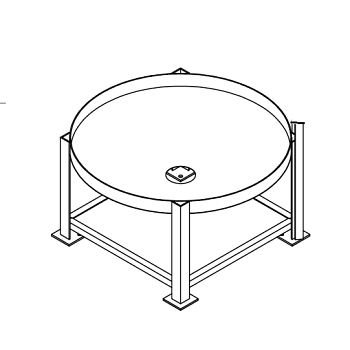 Chemtainer Cone Bottom Tank Stand (For 250 Gallon Tank) 1