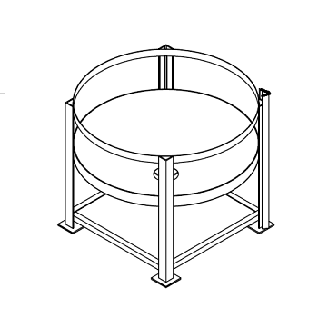 Chemtainer Cone Bottom Tank Stand (For 350 Gallon Tank) 1