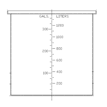 Chemtainer Open Top Water Tank - 48\" Diameter x 48\" High - 360 Gallon 1