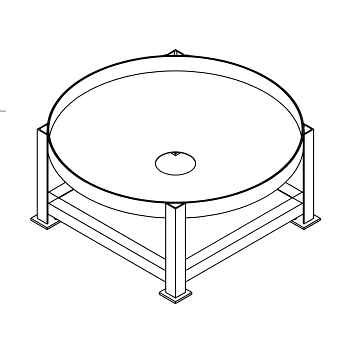 Chemtainer Cone Bottom Tank Stand (For 500 Gallon Tank) 1