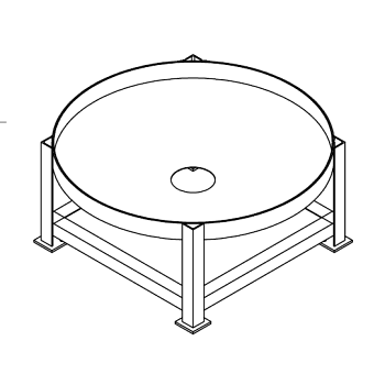 Chemtainer Cone Bottom Tank Stand (For 500 Gallon Tank) 1