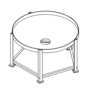 Chemtainer Cone Bottom Tank Stand (For 750 Gallon Tank) 1
