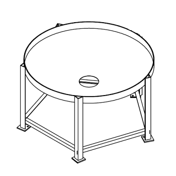 Chemtainer Cone Bottom Tank Stand (For 750 Gallon Tank) 1
