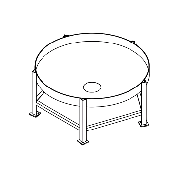 Chemtainer Cone Bottom Tank Stand (For 1000 Gallon Tank) 1