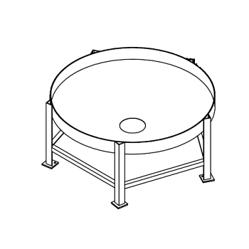 Chemtainer Cone Bottom Tank Stand (For 1000 Gallon Tank) 1