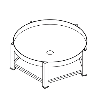 Chemtainer Cone Bottom Tank Stand (For 1500 Gallon Tank) 1