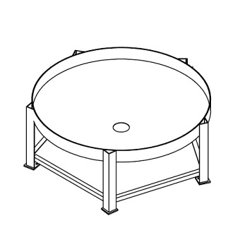 Chemtainer Cone Bottom Tank Stand (For 1500 Gallon Tank) 1