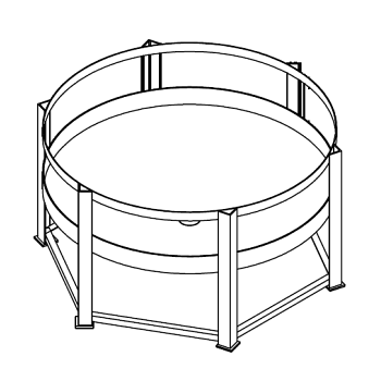 Chemtainer Cone Bottom Tank Stand (For 2000 Gallon Tank) 1