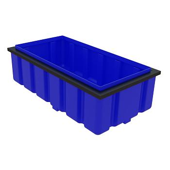 Custom Roto-Molding 500 Gallon Rectangular Open Top Aquaculture Tank 1