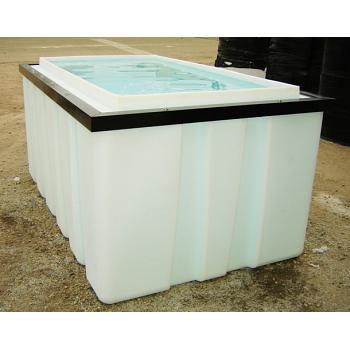 Custom Roto-Molding 1000 Gallon Rectangular Open Top Containment Tank 1