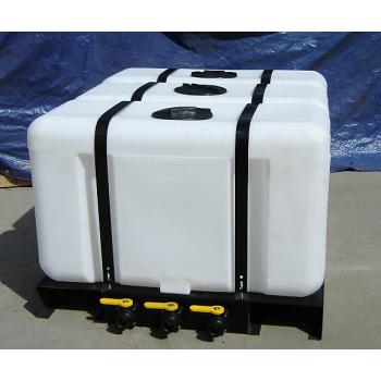 Custom Roto-Molding 100 Gallon Rectangular Triple Skid Tank 1