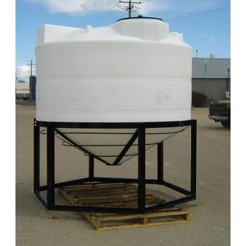 Custom Roto-Molding 1600 Gallon Closed Head Cone Bottom Tank 1