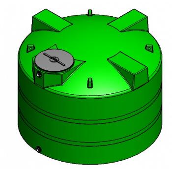 Custom Roto-Molding 1600 Gallon Water Storage Tank 1