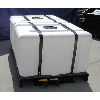 Custom Roto-Molding 200 Gallon Rectangular Double Skid Tank 1