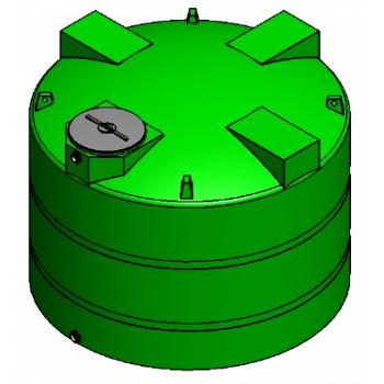 Custom Roto-Molding 2400 Gallon Water Storage Tank 1
