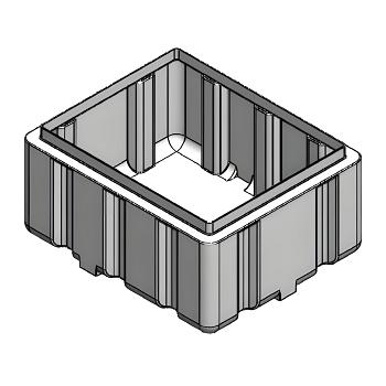 Custom Roto-Molding 300 Gallon Rectangular Open Top Tank 1