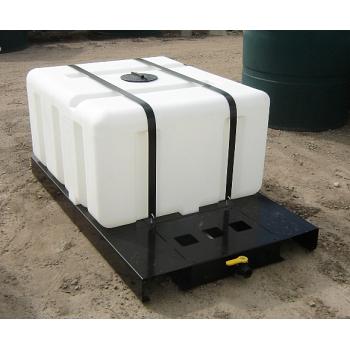 Custom Roto-Molding 300 Gallon Rectangular Extended Skid Tank 1