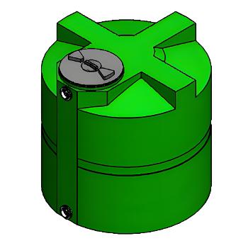 Custom Roto-Molding 330 Gallon Water Storage Tank 1