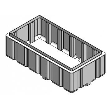 Custom Roto-Molding 500 Gallon Rectangular Open Top Aquaculture Tank 1