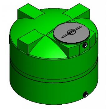 Custom Roto-Molding 525 Gallon Water Storage Tank 1