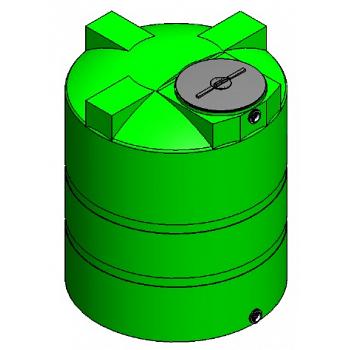 Custom Roto-Molding 825 Gallon Water Storage Tank 1