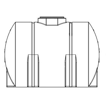 Custom Horizontal Leg Polyethylene Tank 1