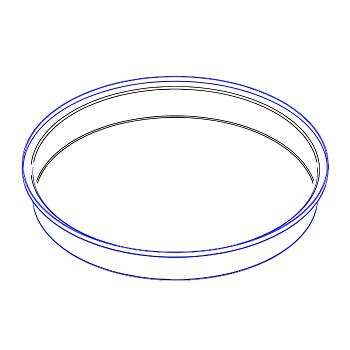 Duracast Round Open Top Aquaculture Tank - 100 Gallon 1