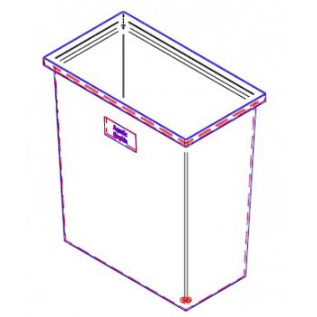 Duracast Rectangular Open Top Aquaculture Tank - 37 Gallon 1