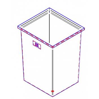 Duracast Rectangular Open Top Aquaculture Tank - 74 Gallon 1