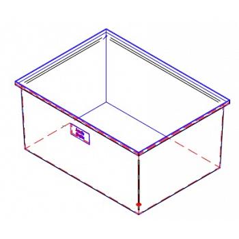 Duracast Rectangular Open Top Aquaculture Tank - 180 Gallon 1