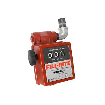 Fill-Rite 806CL 3-Wheel Mechanical, 1 in. Gravity Liter Meter with Strainer 1