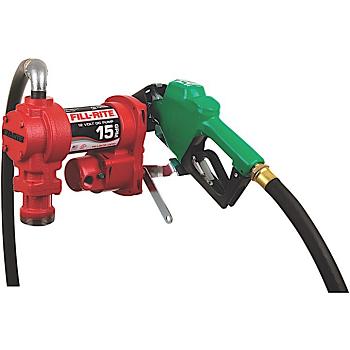 Fill-Rite FR1210HA1 12V Fuel Transfer Pump (Leaded Auto Nozzle, Hose, Suction Pipe) - 15 GPM 1