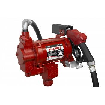 Fill-Rite FR310VB 115/230V High Flow AC Pump with Hose and Automatic Nozzle - 35 GPM 1