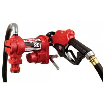 Fill-Rite FR4210HB 12V Fuel Transfer Pump (Auto Nozzle, Discharge Hose, Suction Pipe) - 20 GPM 1