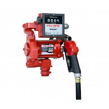 Fill-Rite FR711VA 115V AC High Flow Pump, High Flow Automatic Nozzle, Gallon Meter - 18 GPM 1